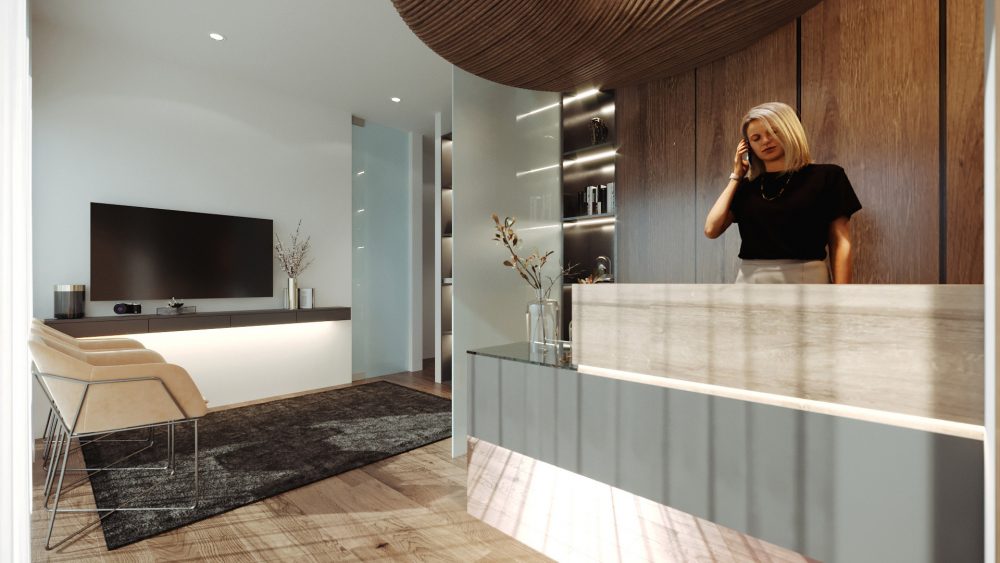 receção clinica estética