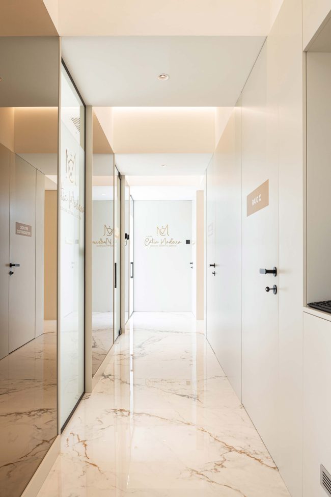 corredor clinico - clinica dentaria - projeto