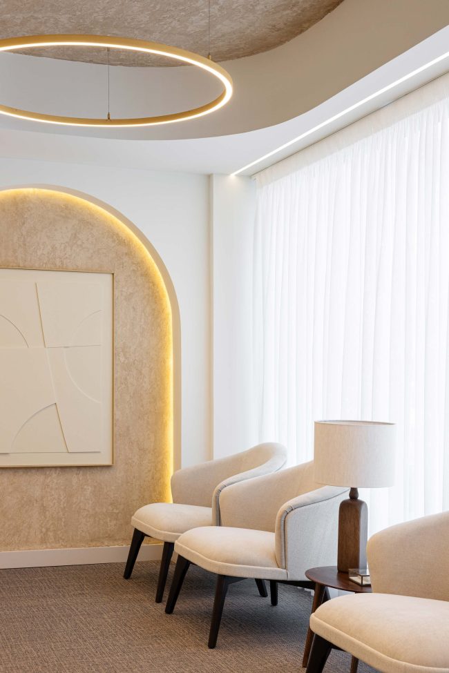 recepcao de clinica dentaria - decoracao interior